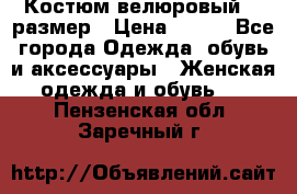 Костюм велюровый 40 размер › Цена ­ 878 - Все города Одежда, обувь и аксессуары » Женская одежда и обувь   . Пензенская обл.,Заречный г.